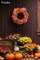 20” Lifelike Fall Wreath for Front Door – Autumn Harvest Decor with Maple Leaves & Berries for Porch, Farmhouse, Halloween & Thanksgiving
